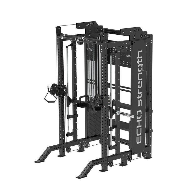 Smith Functional Trainer Combo Machine with Storage Rack