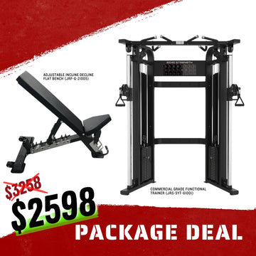 Commercial Grade Functional Trainer & FID Bench Package