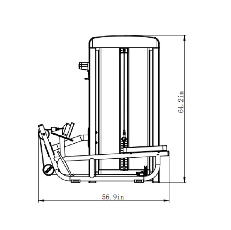 Commercial Seated Low Row Machine