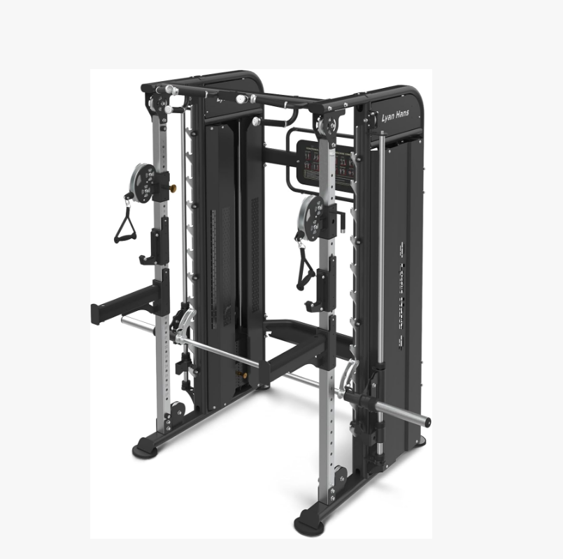 Lyan Hans Commercial Half Rack Smith Functional Trainer Combo