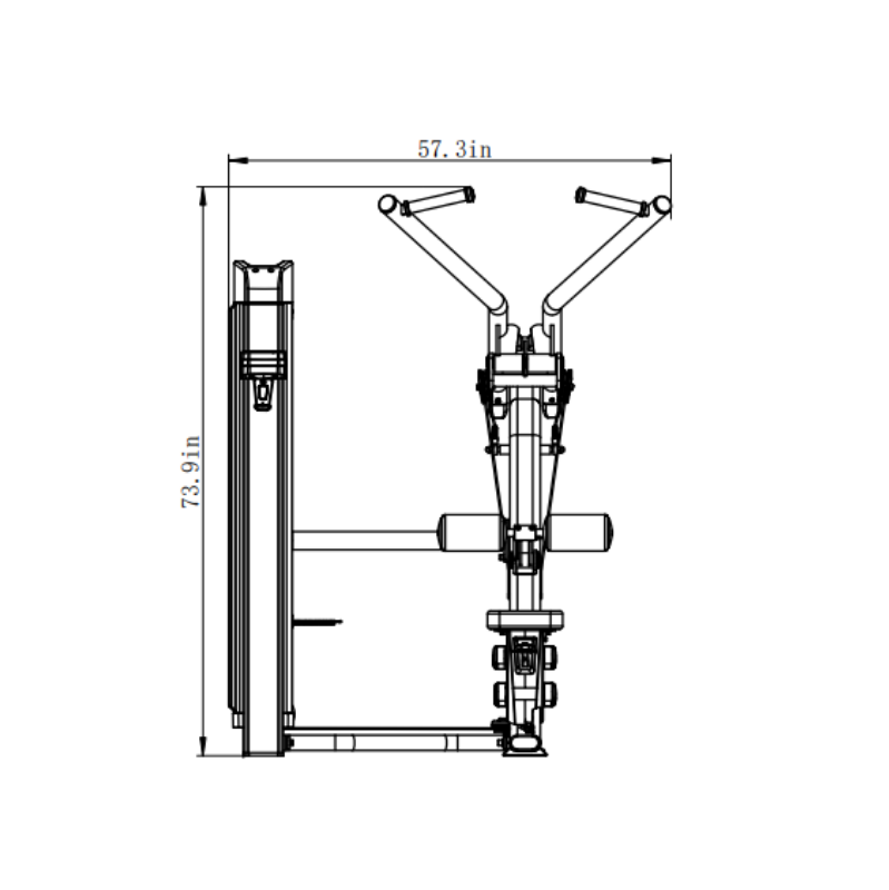 Commercial Lat Pulldown Machine