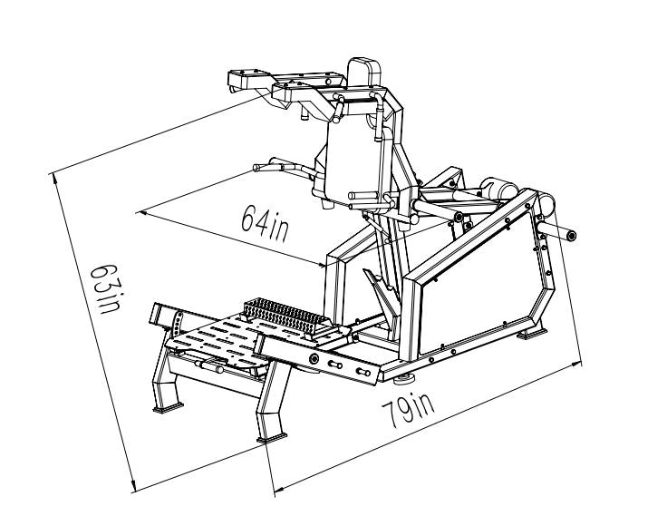 Front Squat Machine- Plate Loaded Hack Squat Machine