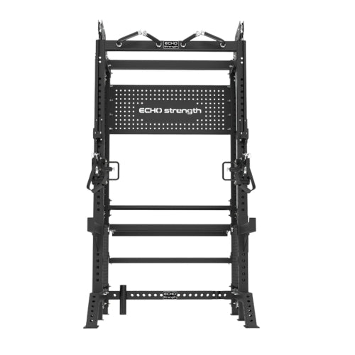 Half Rack Functional Trainer Combo with Weight Storage (94” Height)