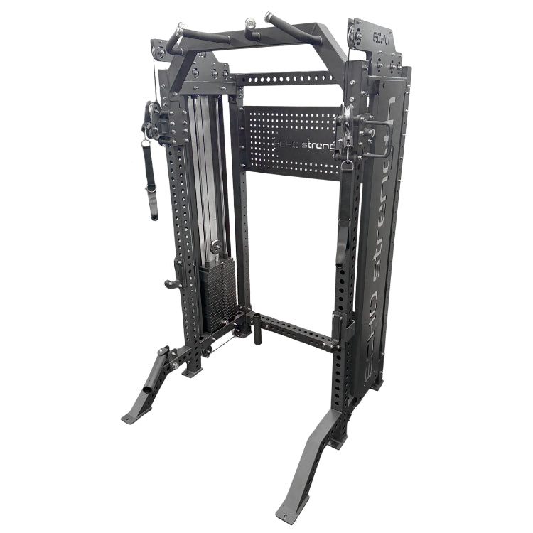 Short Power Rack with Pulley System (86" Half Rack)
