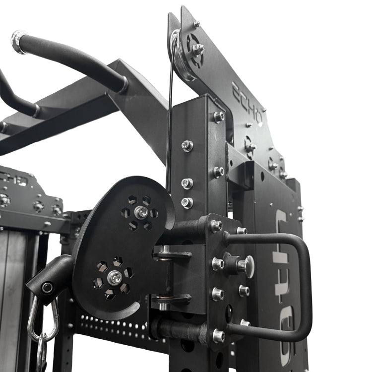 Short Power Rack with Pulley System (86" Half Rack)