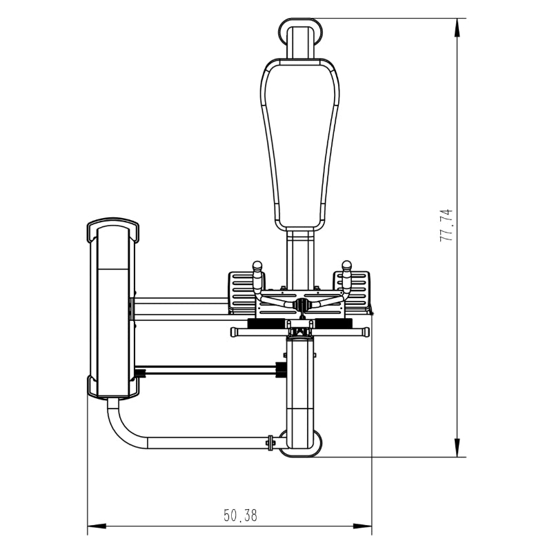 Pro Series Low Row Machine (300 LB Stack)