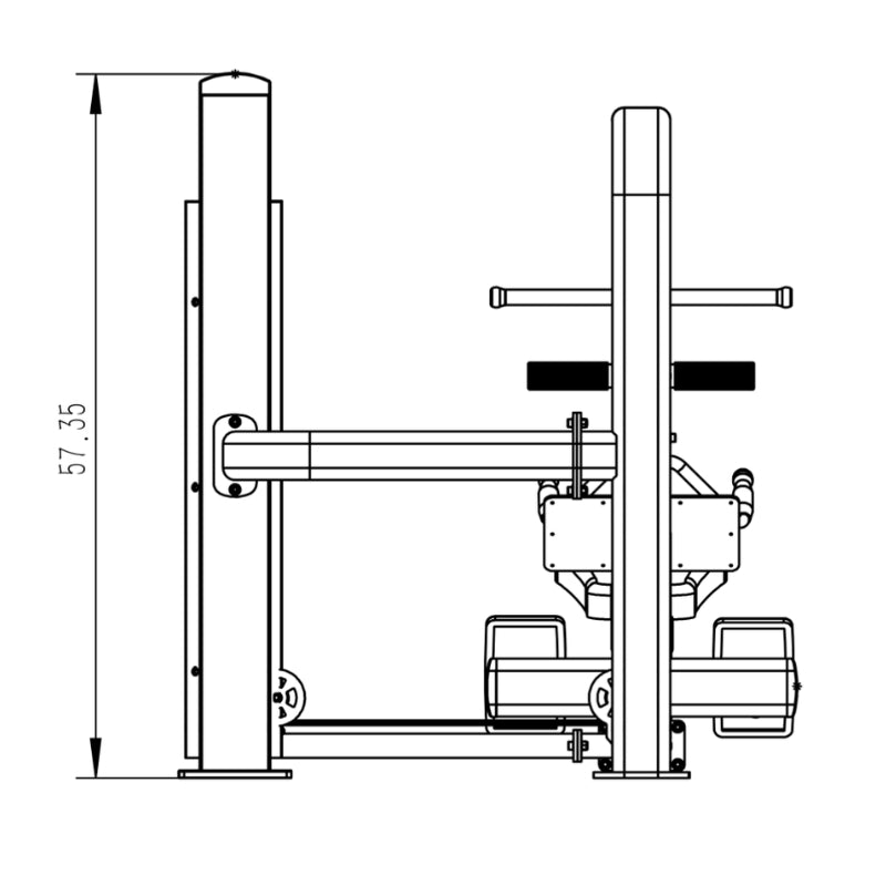 Pro Series Low Row Machine (300 LB Stack)