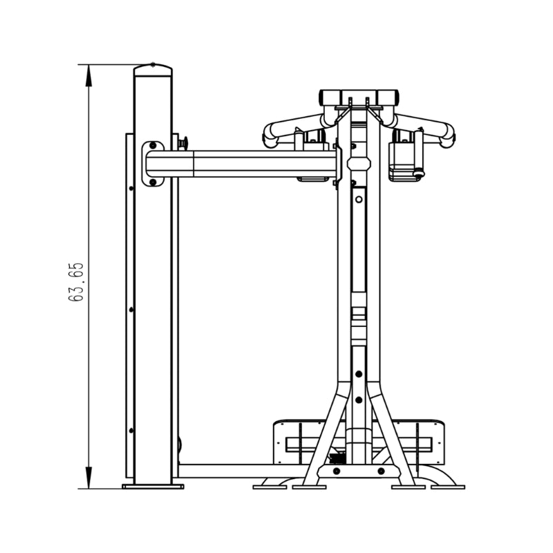 Pro Series Standing Calf Raise / Squat Machine (300 LB Stack)