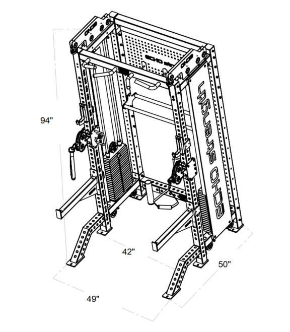 Half Rack Functional Trainer Combo – Echo Strength Depot
