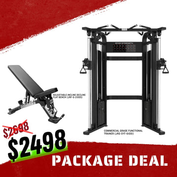 Commercial Grade Functional Trainer & Adjustable Bench Package