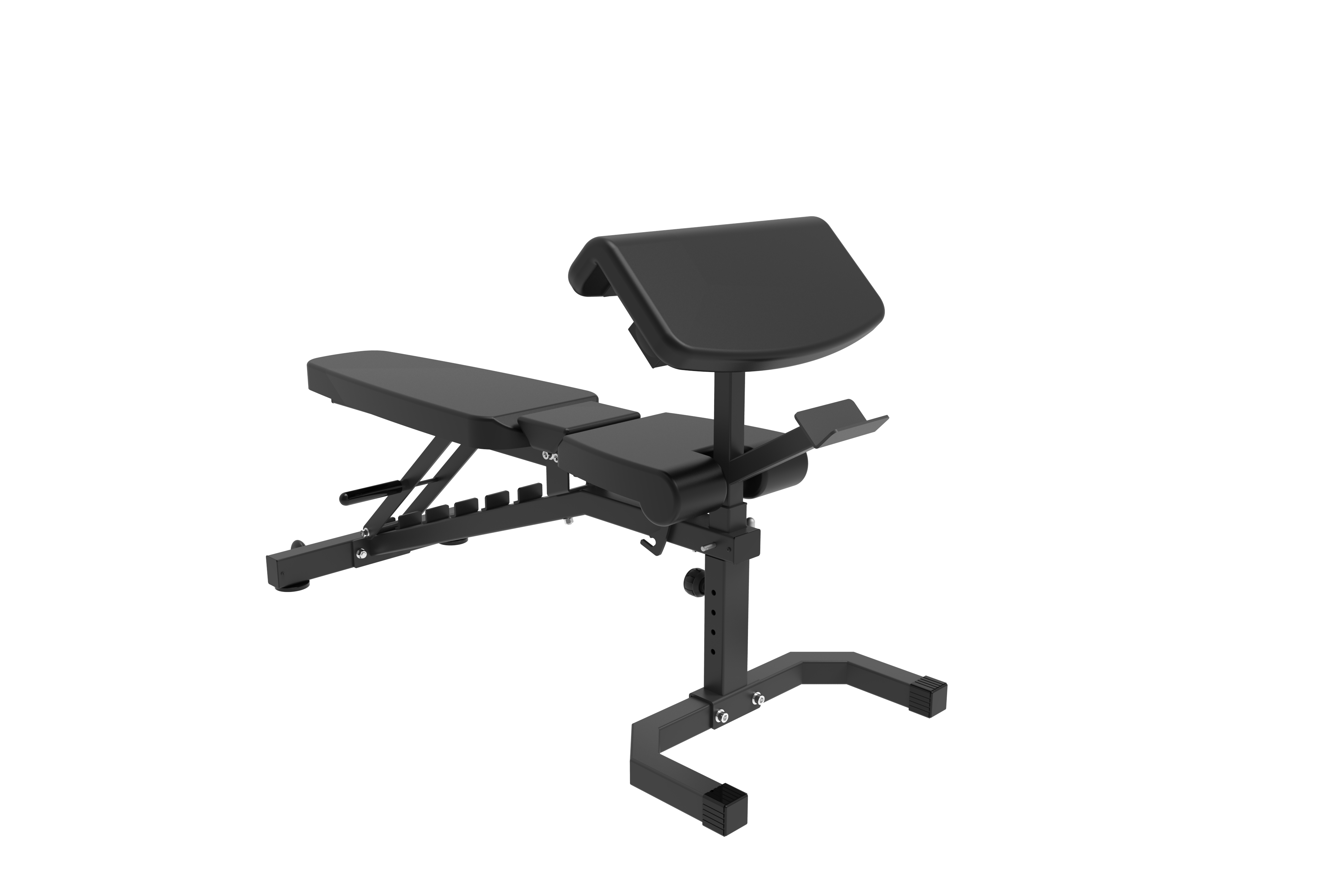 Half Rack + Black Bumper Plates + Barbell + Bench Package Deal