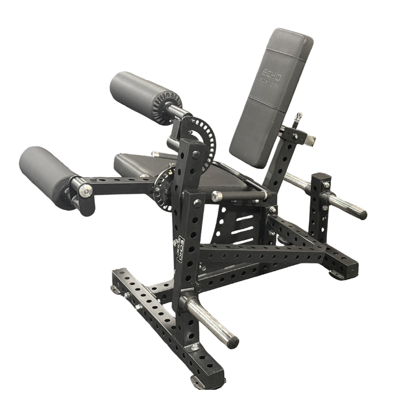 Commercial-Grade Plate Loaded Leg Extension and Curl Combo