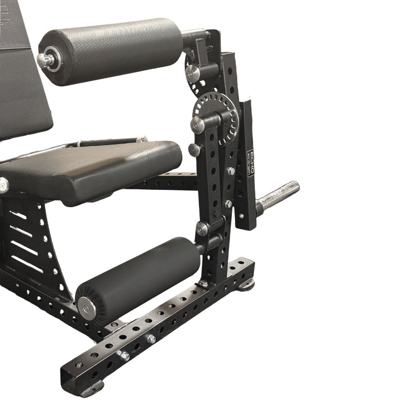 Commercial-Grade Plate Loaded Leg Extension and Curl Combo