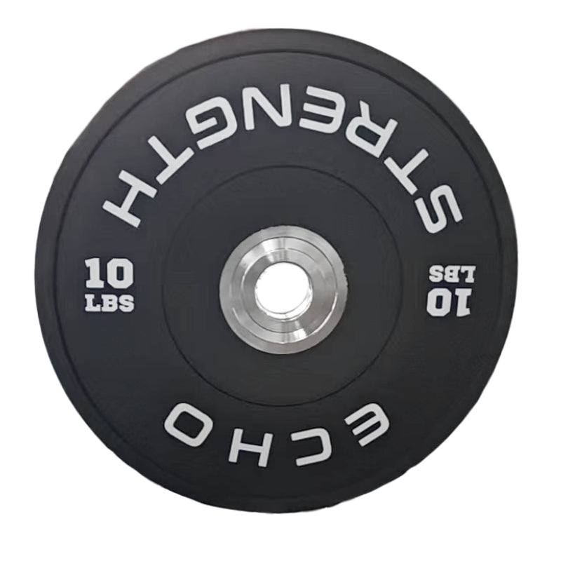 Echo Strength Calibrated Rubber Black Bumper Plates