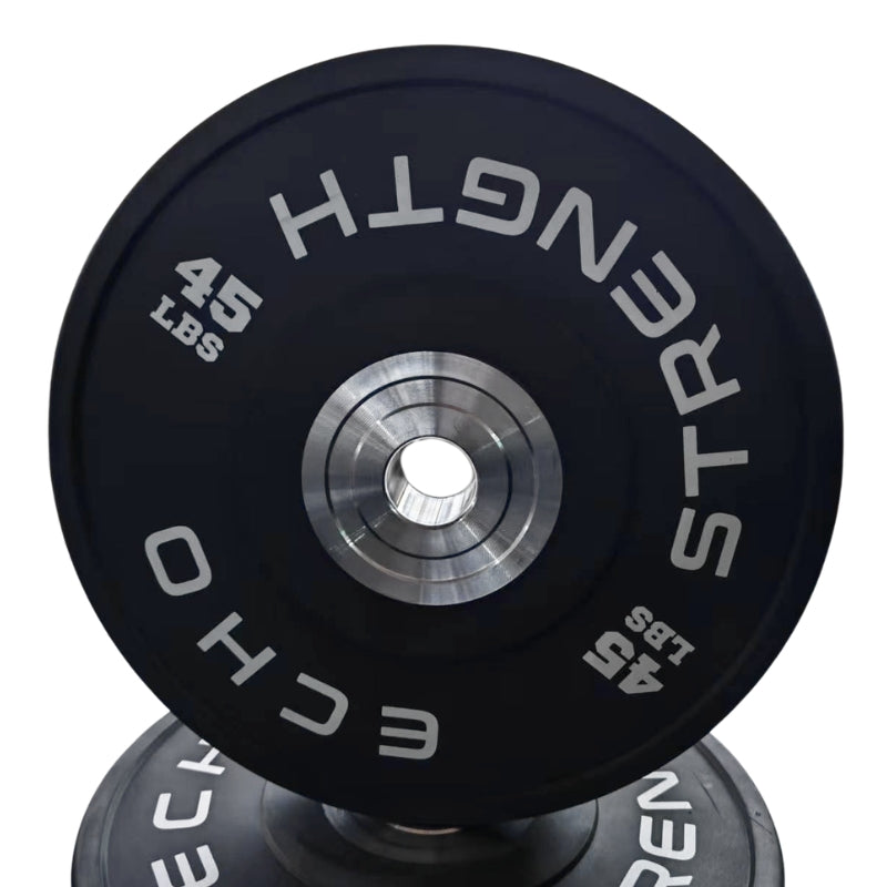 Echo Strength Calibrated Rubber Black Bumper Plates