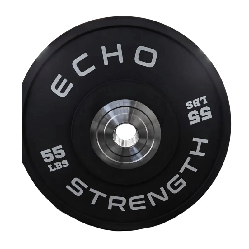 Echo Strength Calibrated Rubber Black Bumper Plates