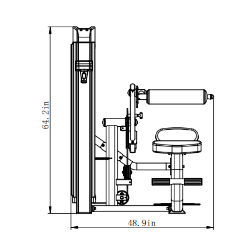 Commercial Seated Back Extension