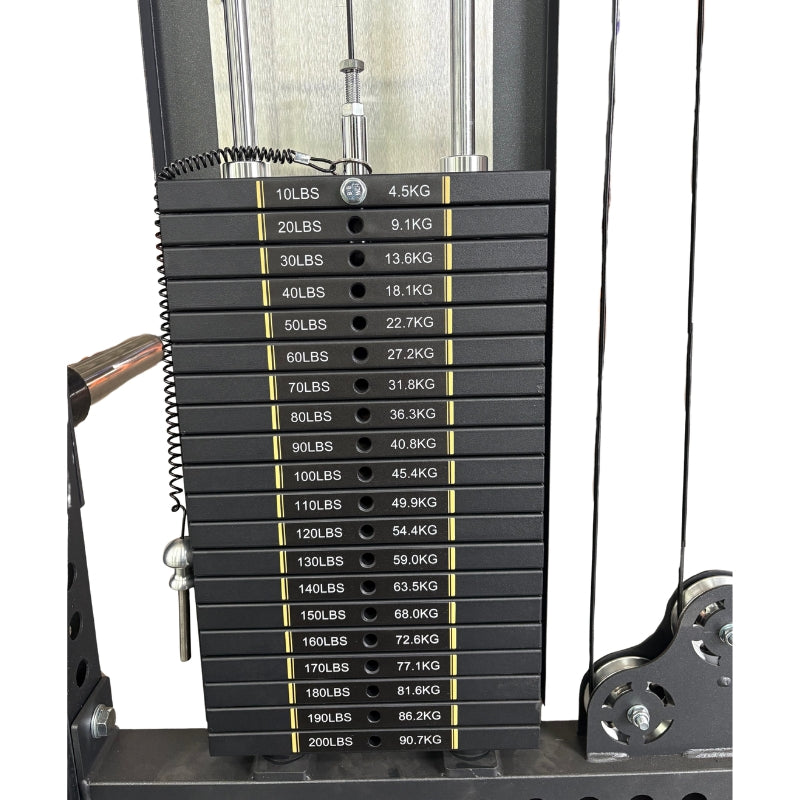 Half Rack Functional Trainer Combo With Lat Pull Down (Pre Order 8-10 Weeks)