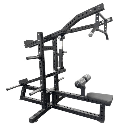 Commercial-Grade Plate Loaded Lat Pulldown and Triceps Combo