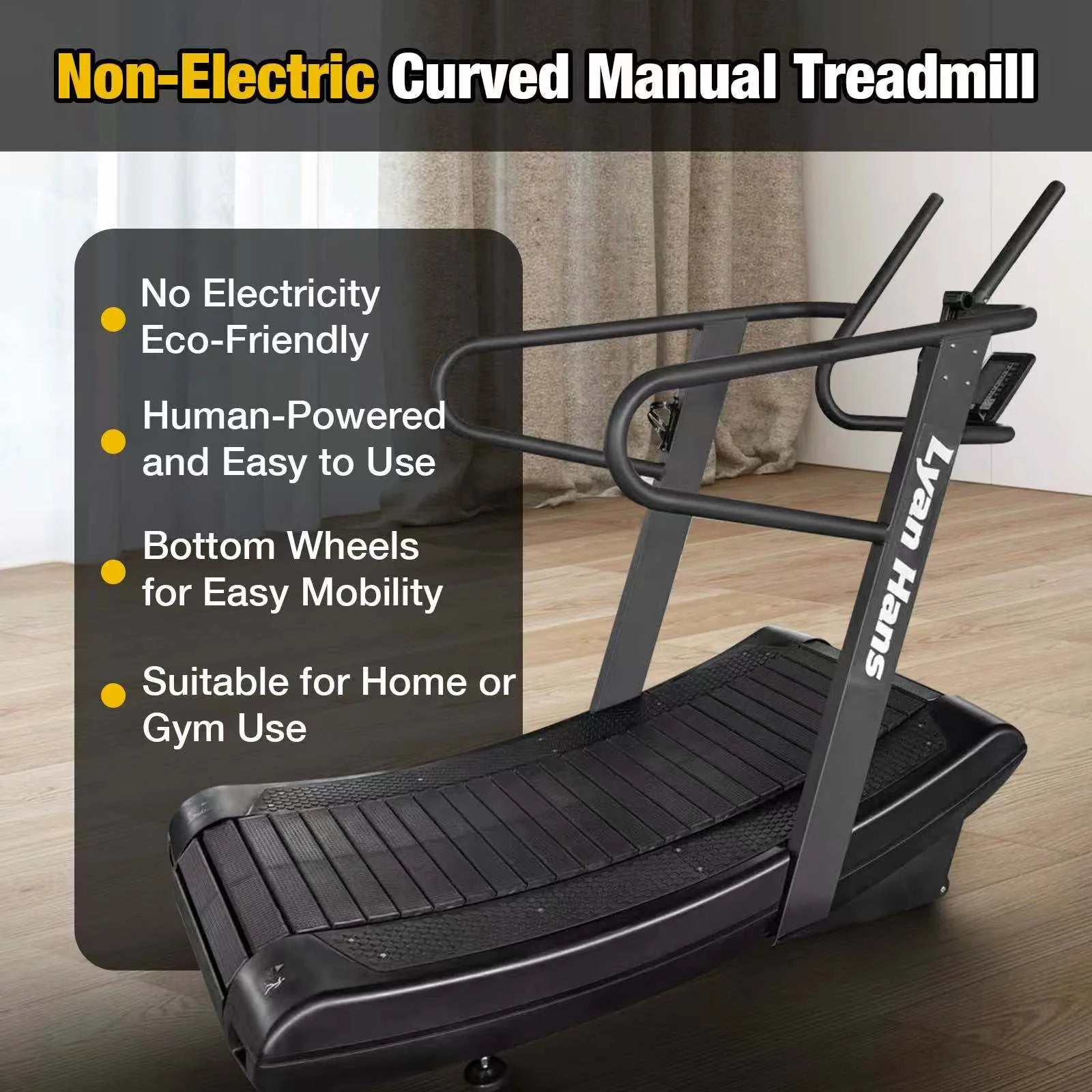 Lyan Hans Commercial Curved Treadmill
