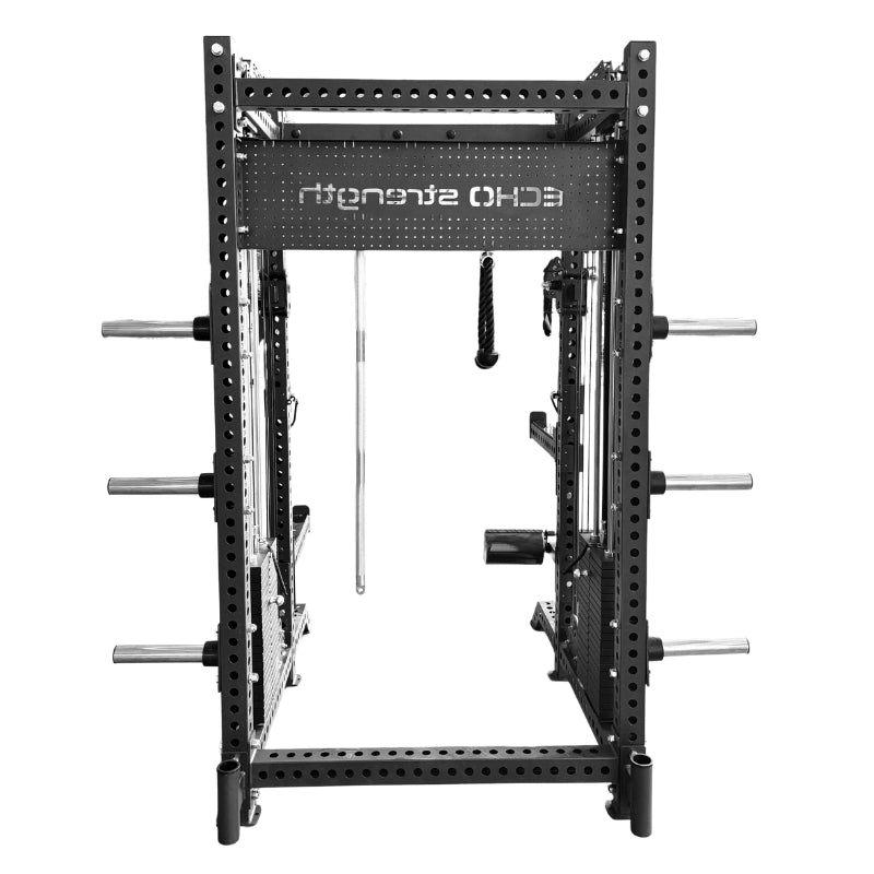 Half Rack Functional Trainer Combo With Lat Pull Down – Echo Strength Depot